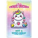 Im a Unique Unicorn - Not a Weird Horse Im a Zesty Zebra - Not a Weird Horse Poster Large Image